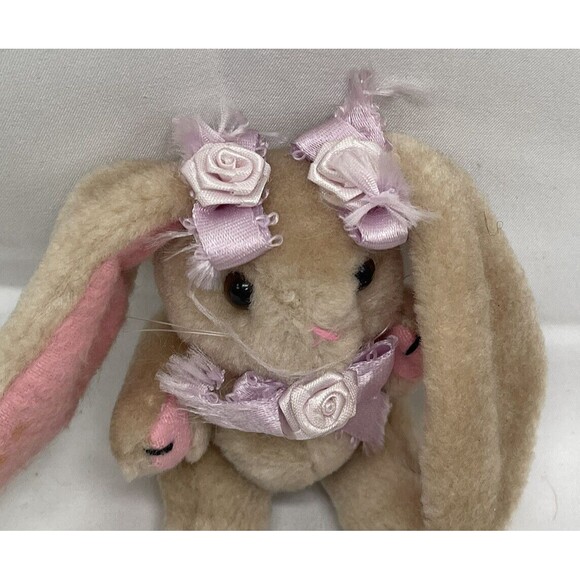 VTG Jointed Easter Bunny Plush Rabbit Long Floppy Ears Cute 5” Stuffed Animal - Picture 11 of 16
